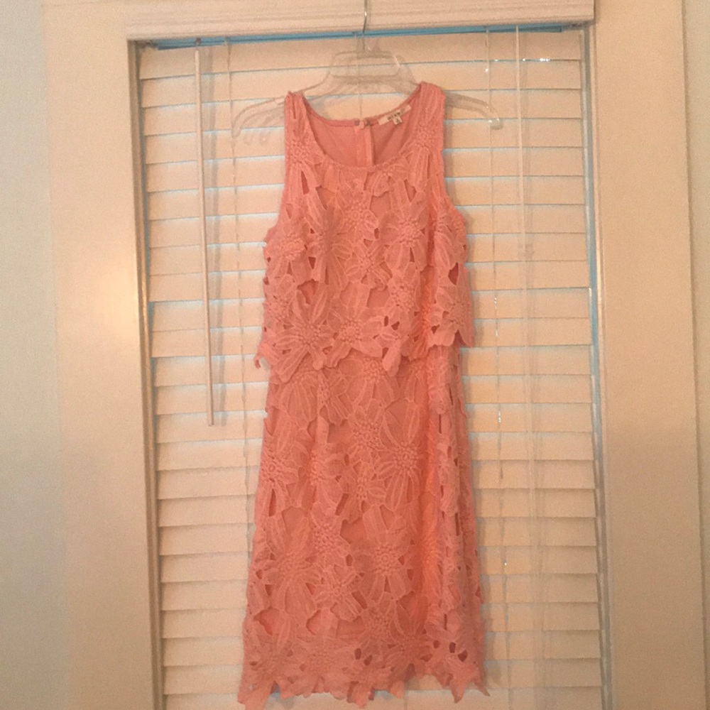 Miami appliqué high neck dress S